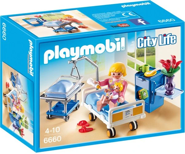 playmobil City Life Krankenzimmer mit Babybett