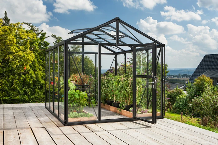 Vitavia Zeus 8100 ESG 4mm Gewächshaus schwarz