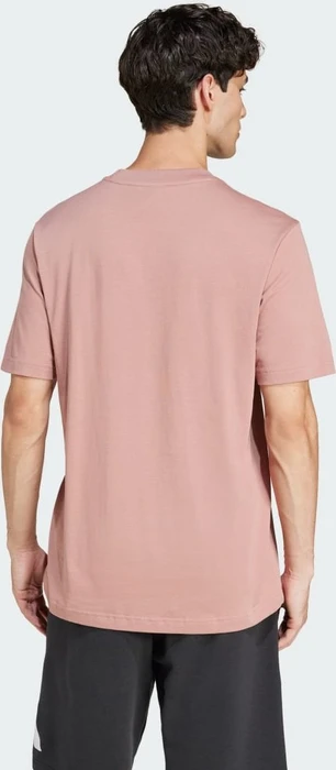 adidas Essentials Small Logo Single Jersey T-Shirt kurzarm warm clay/white (Herren)