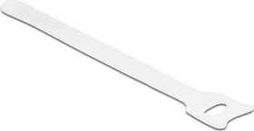 DeLOCK Klett-Kabelbinder, 12mm, 150mm, weiß, 10 Stück
