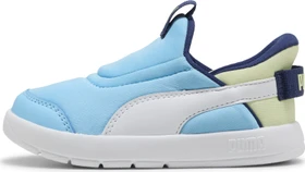 Puma Courtflex V3 Sliptech vibrant blue/puma white/apple spritz (Junior)