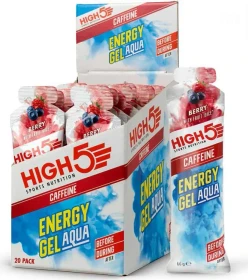 High5 Energy Gel Aqua Caffeine Berry 1.32kg (20x 66g)
