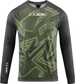Cube ATX TM Trikot langarm olive'n'grey (Herren)