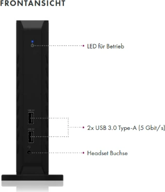 RaidSonic Icy Box IB-DK2252AC, USB-B 3.0 [Buchse]