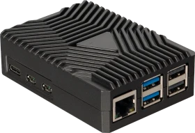 Joy-iT Aluminiumgehäuse für Raspberry Pi 5, schwarz