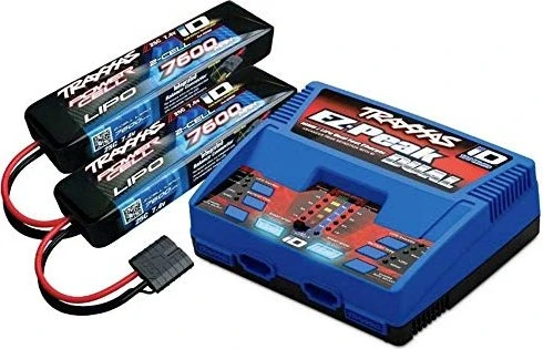 Traxxas EZ-Peak Plus Dual Ladegerät plus 2x 2S LiPo Akku