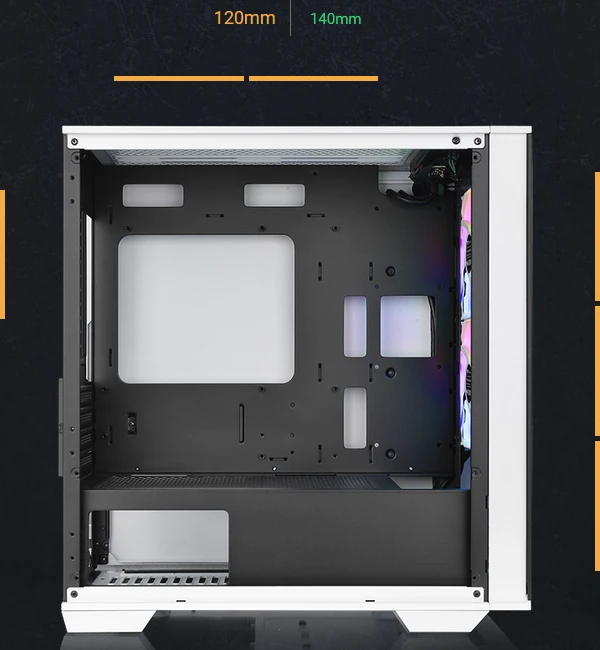 Thermaltake Divider 170 TG ARGB Snow Edition, weiß, Glasfenster