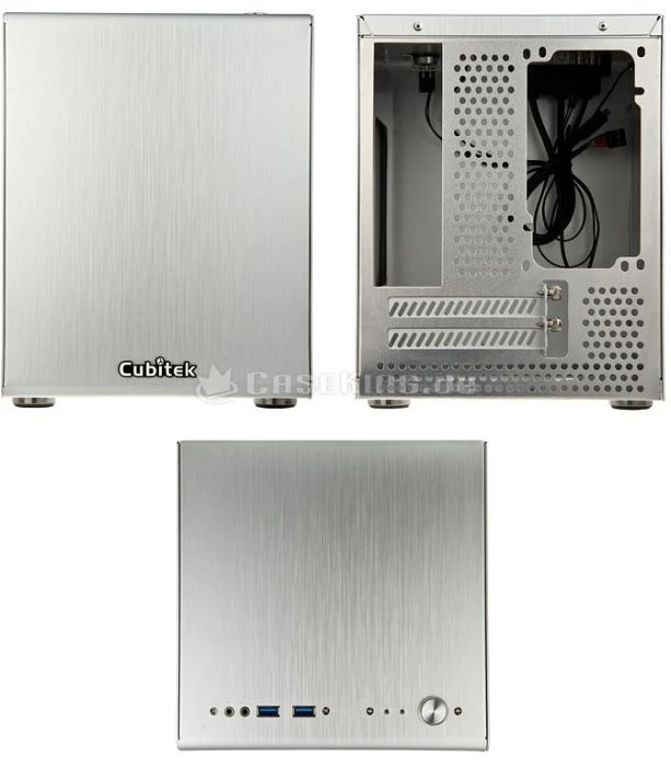 Cubitek Mini Center silber, Mini-ITX