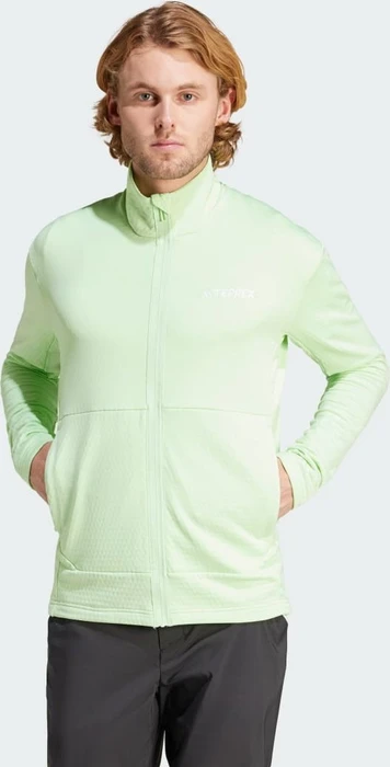 adidas Terrex Multi Light Fleece Jacke semi green spark (Herren)