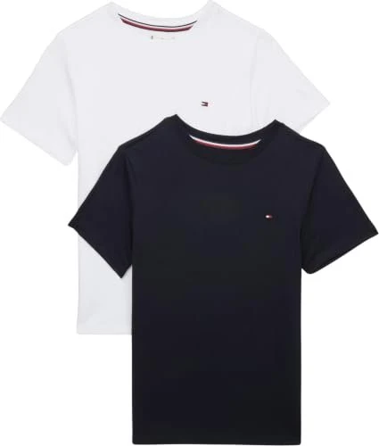 Tommy Hilfiger Signature Lounge 2er-Pack T-Shirt kurzarm navy blue/white (Junior)