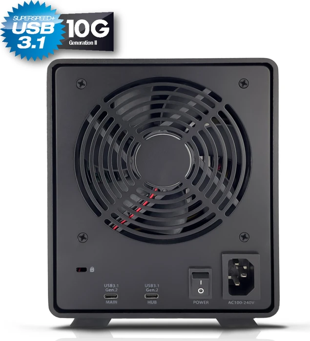 Fantec MB-X5U31H, 3.5", USB-C 3.1
