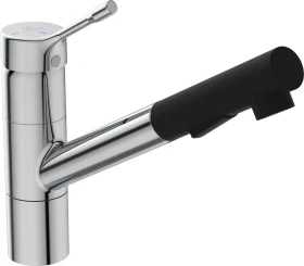Ideal Standard Ceralook BlueStart verlängerter Sockel mit 2-Funktionsbrause chrom/schwarz