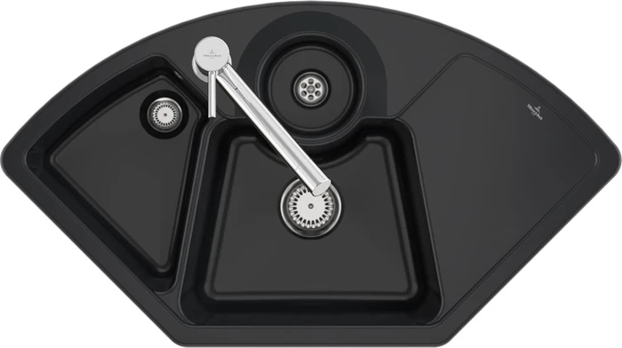 Villeroy & Boch Solo Eck Einbau Becken mittig 670801
