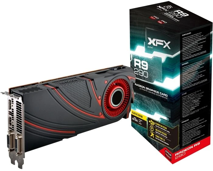 XFX Radeon R9 290 Black Edition, 4GB GDDR5, 2x DVI, HDMI, DP