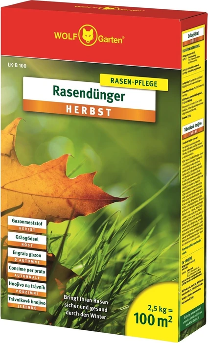 Wolf-Garten LK-B 100 Herbst Rasendünger, 2.5kg (3835020)