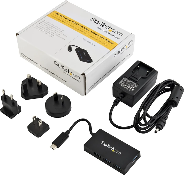 StarTech USB-Hub, 4x USB-A 3.0, USB-C 3.0 [Stecker]