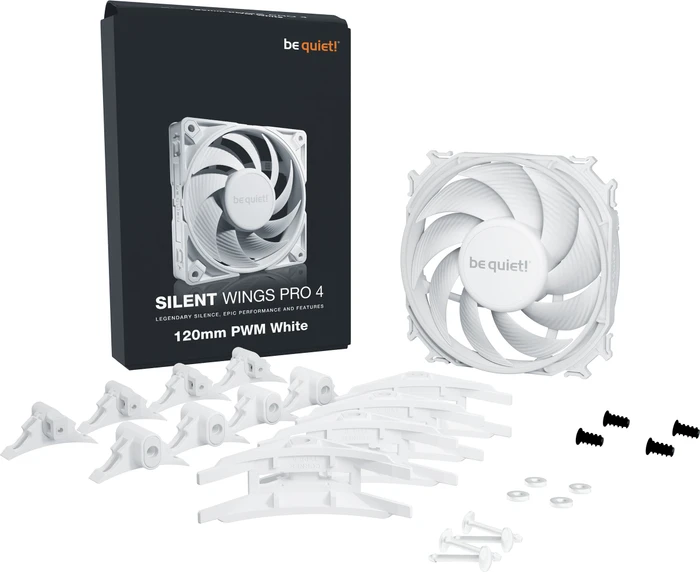 be quiet! Silent Wings Pro 4 PWM White, 120mm