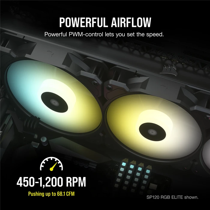 Corsair SP Series iCUE SP140 RGB Elite, schwarz, 140mm