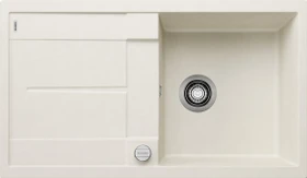 Blanco Metra 5 S Becken reversibel mit Ablauffernbedienung softweiß