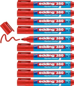 edding 380 Flipchartmarker rot, 10er-Pack