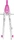 Aristo BTS Schnellverstellzirkel 2 Gelenke, silber/pink (AR552714)