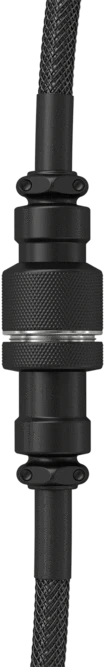 Glorious Coiled Cable USB-C auf USB-A, Tastaturkabel (Spiral-Textilkabel), 1.37m, Phantom Black