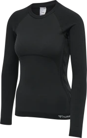 hummel CEA Seamless Tight Funktionsshirt langarm black melange (Damen)