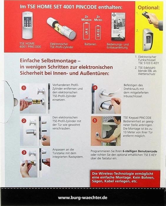 Burg-Wächter TSE Set 4001 Home MCR mattchrom
