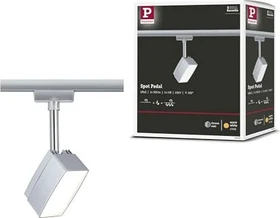 Paulmann URail Pedal Schienensystem LED Spot 5W chrom matt, 1 Stück