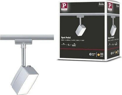 Paulmann URail Pedal Schienensystem LED Spot 5W chrom matt, 1 Stück