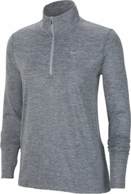 Nike NK Element 1/2 Zip Laufshirt langarm smoke grey/light smoke grey/heather (Damen)