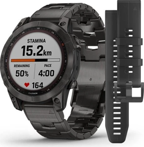 Garmin Fenix 7 Sapphire Solar slate grey dlc titan/dlc titan