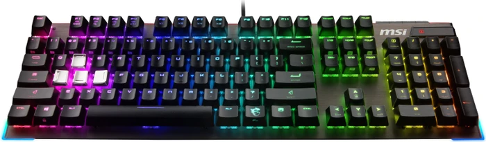MSI Vigor GK80 Red, LEDs RGB, MX RGB RED, USB, DE