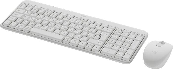 Logitech MK250 Compact Wireless Combo Off-White, Bluetooth, HE