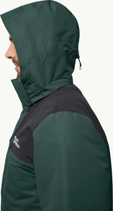 Jack Wolfskin Jasper 3in1 Funktionsjacke black olive (Herren)