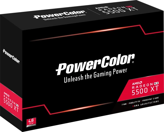 PowerColor Radeon RX 5500 XT, 4GB GDDR6, DVI, HDMI, DP