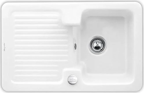 Villeroy & Boch Condor 45 Einbau Becken reversibel mit Ablauffernbedienung weiß alpin