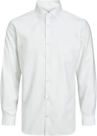 Jack & Jones Slim Fit Basic Hemd langarm weiß (Herren)