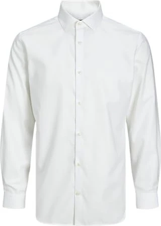 Jack & Jones Slim Fit Basic Hemd langarm weiß (Herren)