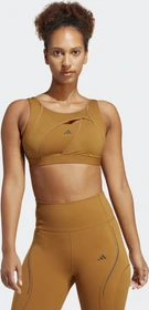 adidas Powerimpact Luxe Medium-Support Sport-BH bronze strata/blue fusion metallic (Damen)