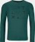 Ortovox 185 Merino Brand Outline Funktionsshirt langarm dark pacific (Herren) Vorschaubild