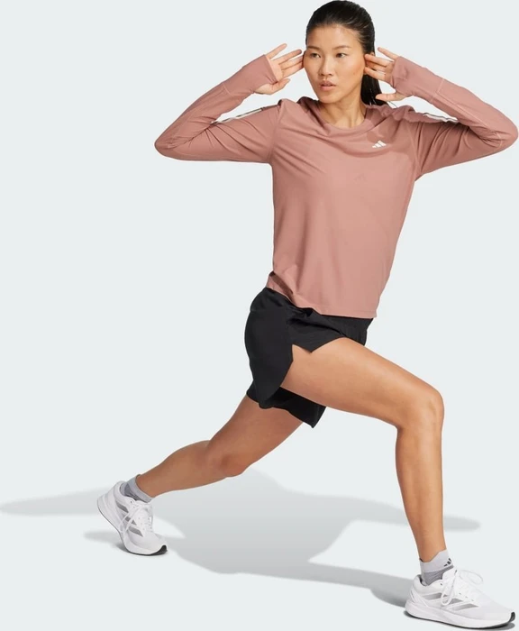 adidas Own The Run Laufshirt langarm warm clay (Damen)