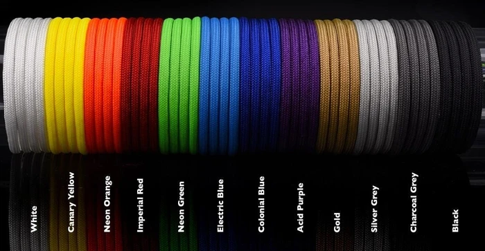 Alphacool AlphaCord Sleeve 4mm Gewebeschlauch für Rundkabel, Gewebeschlauch, 3.3m, Dunkelblau