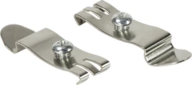LogiLink Hutschienenhalter mit Befestigungsschraube, Metall, 2 Stück