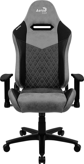 AeroCool Duke AeroSuede Gamingstuhl, schwarz/grau