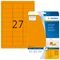 Herma Neonetiketten, 63.5x29.6mm, orange, matt, 20 Blatt (540 Etiketten) Vorschaubild