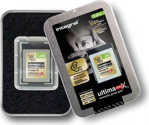 Integral ultima PRO X2 Cinematic Gold R1800/W1500 CFexpress 2.0 Type B 1.3TB
