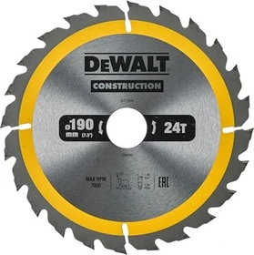 DeWalt DT1944 Kreissägeblatt 24Z, 190x1.5x30mm, 1 Stück