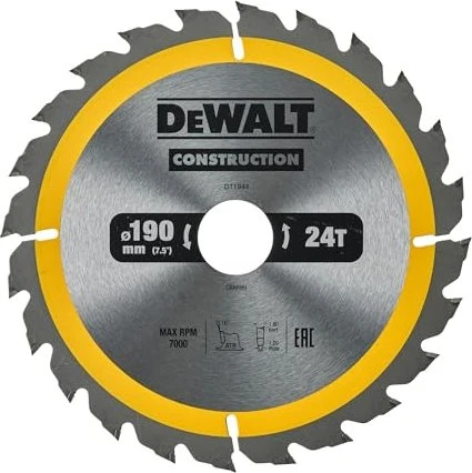 DeWalt DT1944 Kreissägeblatt 24Z, 190x1.5x30mm, 1 Stück