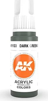 AK-Interactive 3rd Gen Acrylic Colors Acrylic Modelling Colors dark green grey, 17ml